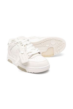 sneakers in pelle bianco OFF WHITE KIDS | OBIA011F24LEA0020103